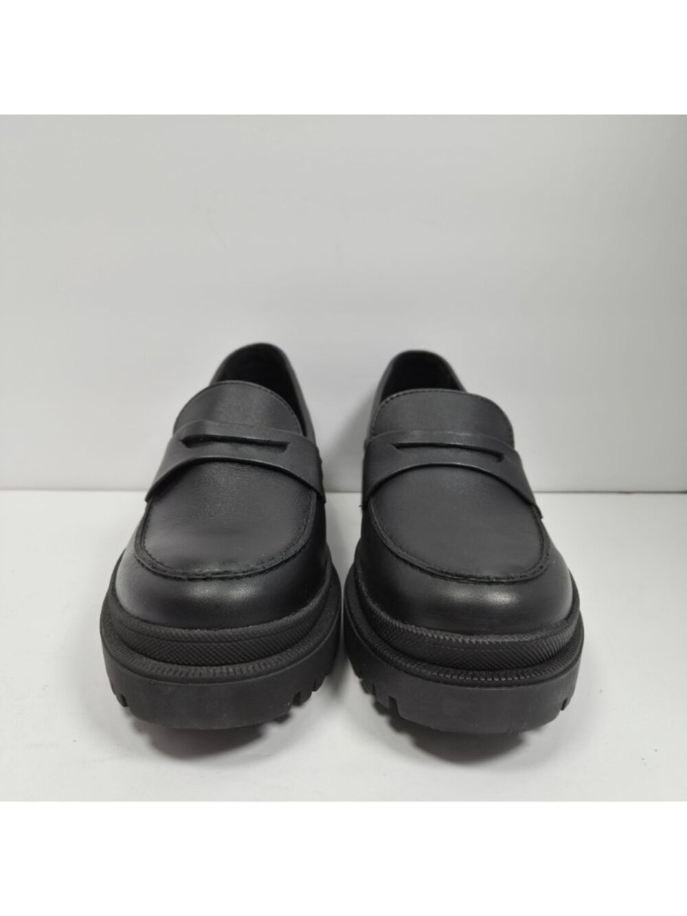 Patina Zoe Portland Leather Women's Black Leather Chunky Loafer Shoes US Size 11 - Picture 3 of 9
